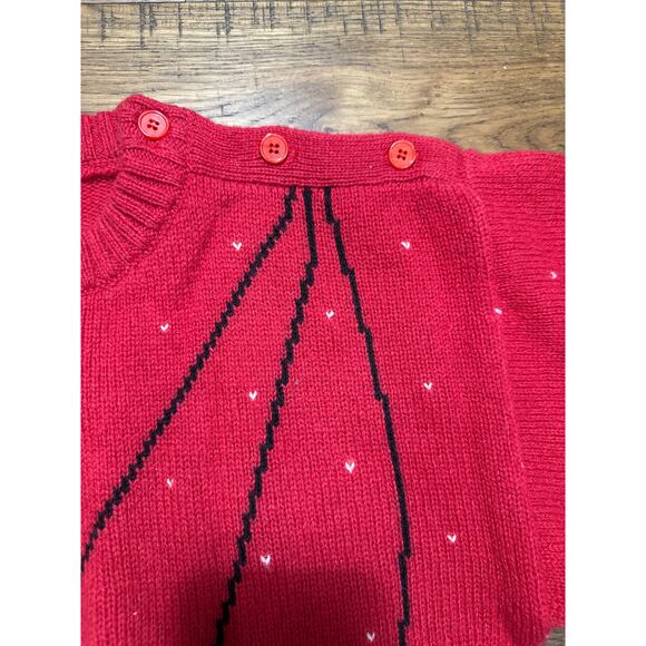 Vintage 1980s Miller’s Sportific Wool Sweater – Red Dog Leash Print - Picture 6 of 9